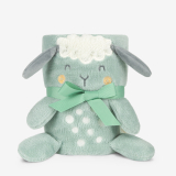 Manta de regalo con bordado 3D Sleepy Sheep