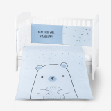 Juego de cama 2 piezas Estilo UE 70/140 Bear with me Azul