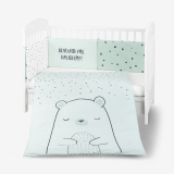 Juego de cama 2 piezas Estilo UE 70/140 Bear with me Menta
