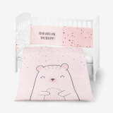 Juego de cama 2 piezas Estilo UE 60/120 Bear with me Rosa