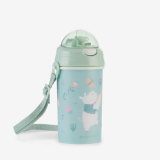 Vaso PP con pajita de silicona y correa 450ml Music Fest Menta