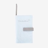 Portapañales bordado Dream Big Azul