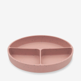 Plato dividido con base de succión Platinum Silicone Blush
