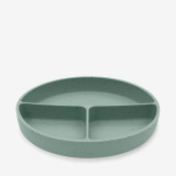 Plato dividido con base de succión Platinum Silicone Sage
