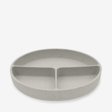 Plato dividido con base de succión Platinum Silicone Sand