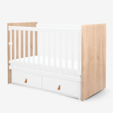 Cuna de aglomerado con cajones Hollee color Madera