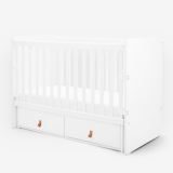 Cuna de aglomerado con cajones Hollee Blanco