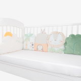 Juego de almohadas de peluche para cuna Jungle King