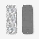 Funda para silla de paseo Leaves Gris