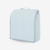 Cama portátil con espuma viscoelástica 2en1 Dots Azul