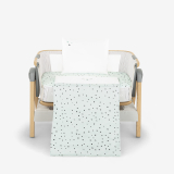 Juego de cama para minicuna 3 piezas Bear with me Menta