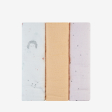 Juego de pañales de muselina 3 uds 100x100 cm Hedge-hugs