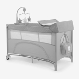 Cuna de viaje 2 niveles Nighty Night Gris