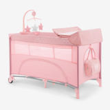 Cuna de viaje 2 niveles Nighty Night Rosa
