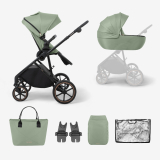 Carrito de bebé 2en1 con capazo Thea Verde Militar 2024