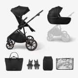 Carrito de bebé 2en1 con capazo Thea Negro 2024