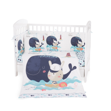 Juego de cama 6 piezas 70/140 Happy Sailor