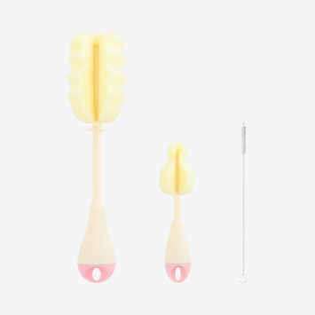 Set de cepillos para biberones Rosa