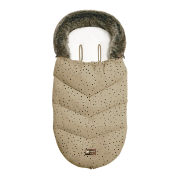 Luxury Fur Dots Beige