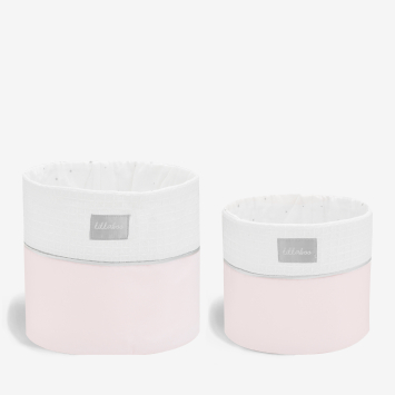 Cesta de guardería set de 2 uds - 22cm y 18cm Dream Big Rosa