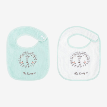 Set de 2 baberos de rizo Jungle King