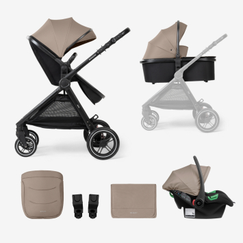Carrito de bebé 3en1 con capazo Ava Beige