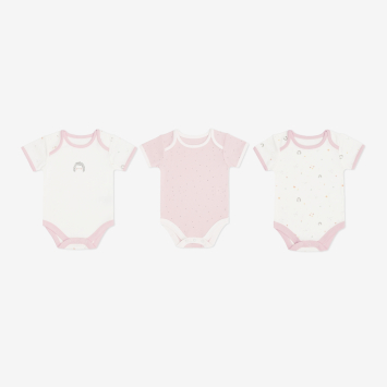 Juego de bodies para bebé 3 uds. Hedge-hugs