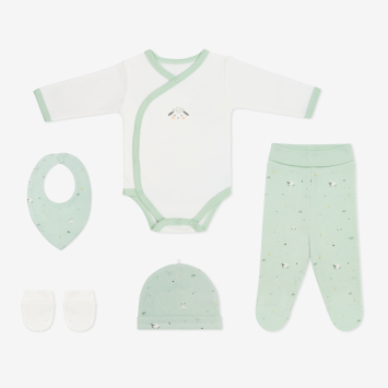 Set de 5 peleles para recién nacido Sleepy Sheep