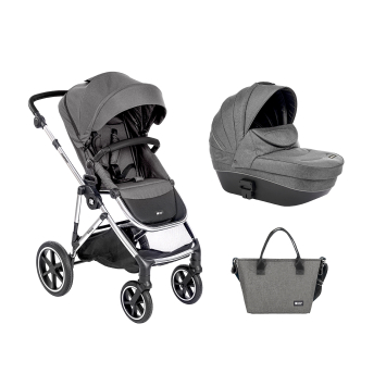 Stroller 2in1 with plastic carrycot Thea Dark Grey