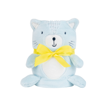 Manta de bebé bordado 3D Cat