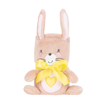 Manta de bebé bordado 3D Bunny Rosa