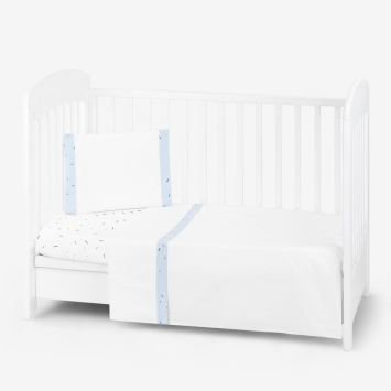 Juego de cama 3 piezas Estilo UE 60/120 Bear with me Azul