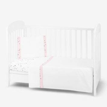 Juego de cama 3 piezas Estilo UE 60/120 Bear with me Rosa