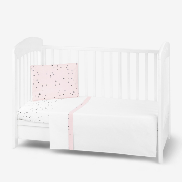 Juego de cama 3 piezas Estilo UE 70/140 Bear with me Rosa