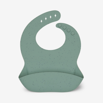 Babero Platinum Silicone Sage
