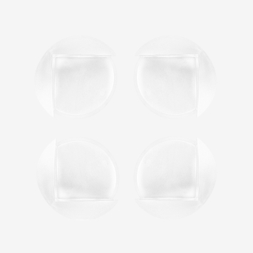 Protectores de esquina pequeños de forma redonda 4uds