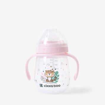 Taza con boquilla de silicona 240ml Savanna Rosa