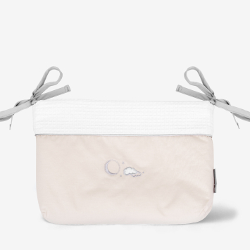 Cesta de pañales con lazos Dream Big Beige