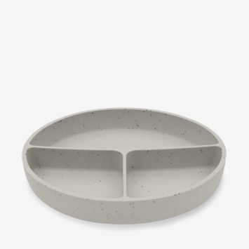 Plato dividido con base de succión Platinum Silicone Sand