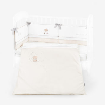 Juego de cama bordado 2 piezas Estilo UE 70/140 Dream Big Beige