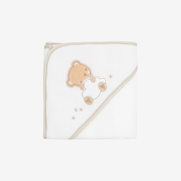 Toalla con capucha 90/90 cm Dream Big Beige