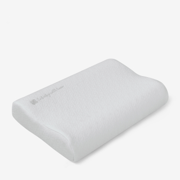 Almohada ergonómica ventilada de espuma viscoelástica Airknit Gris