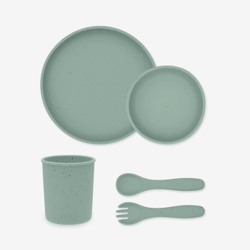 Juego de vajilla 5 uds Platinum Silicone Sage