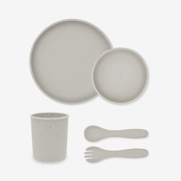 Juego de vajilla 5 uds Platinum Silicone Sand