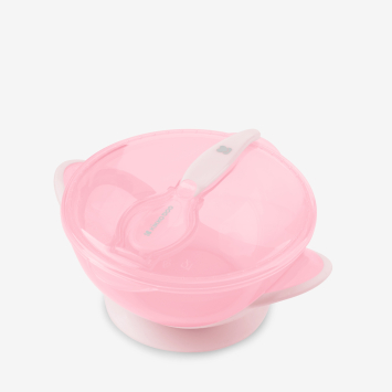 Cuenco con cuchara Feedy Rosa