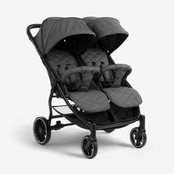 Carrito gemelar Happy 2 Gris Oscuro 2023