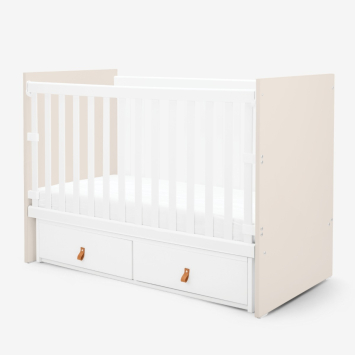 Cuna de aglomerado con cajones Hollee Beige