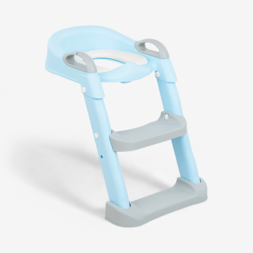 Asiento de inodoro con escalera Lea Azul