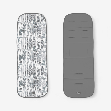 Funda para silla de paseo Leaves Gris