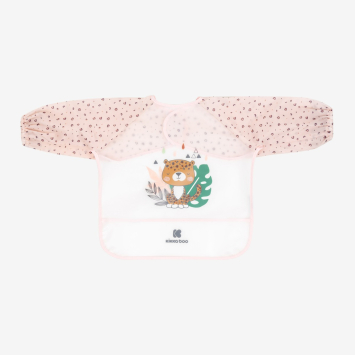 Babero ЕVA de manga larga con recogemigas Savanna Rosa